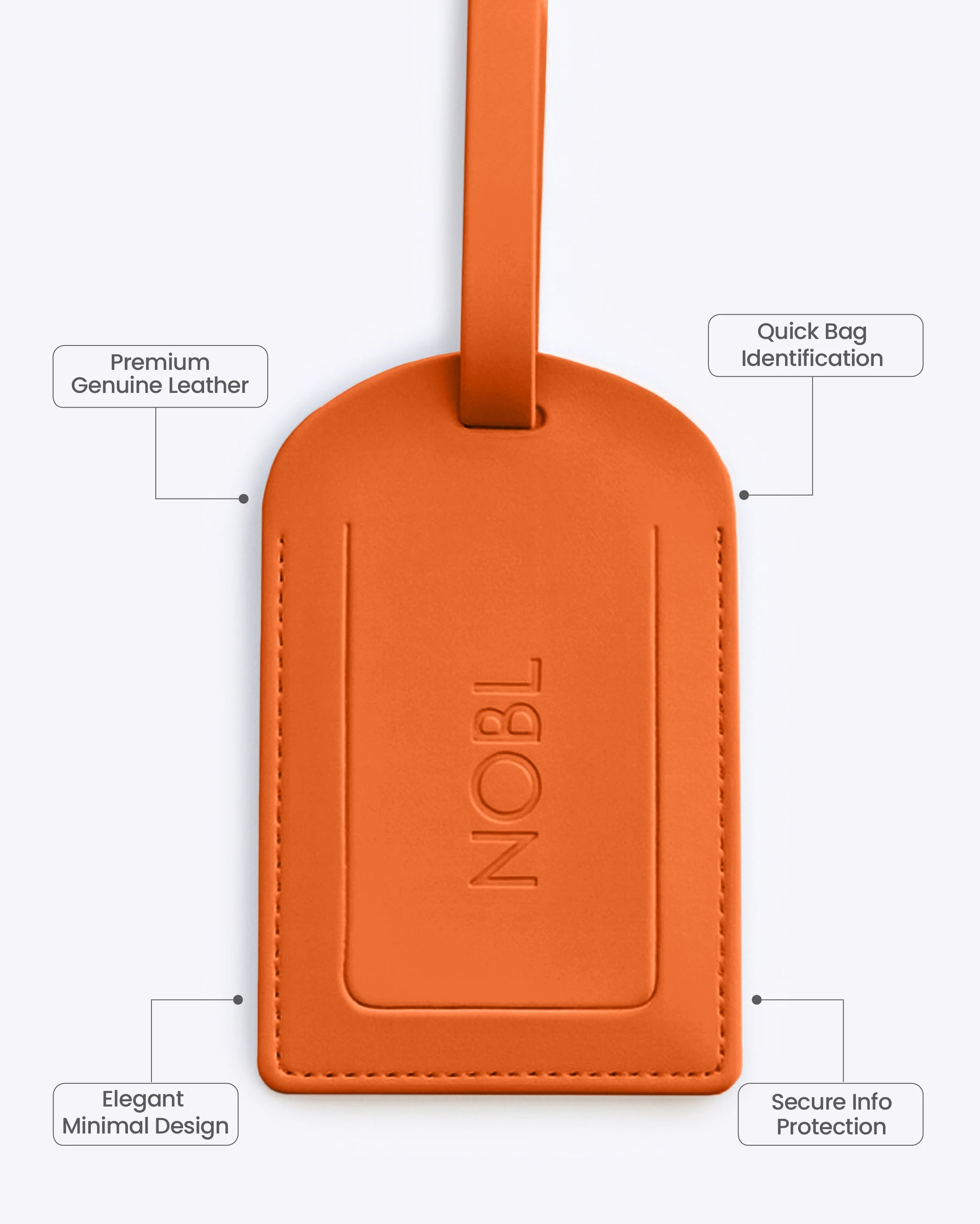 Leather Luggage Tag