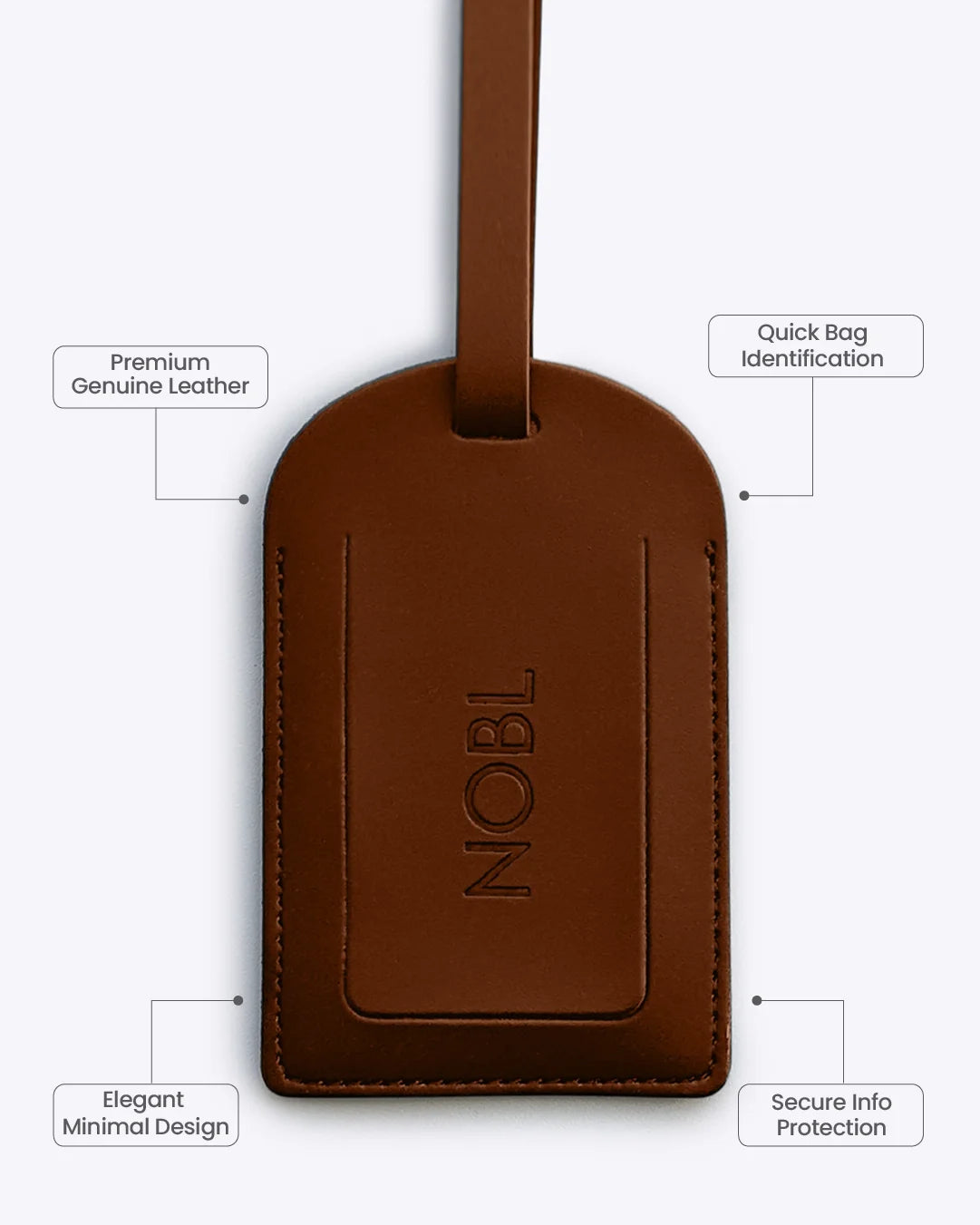 Leather Luggage Tag