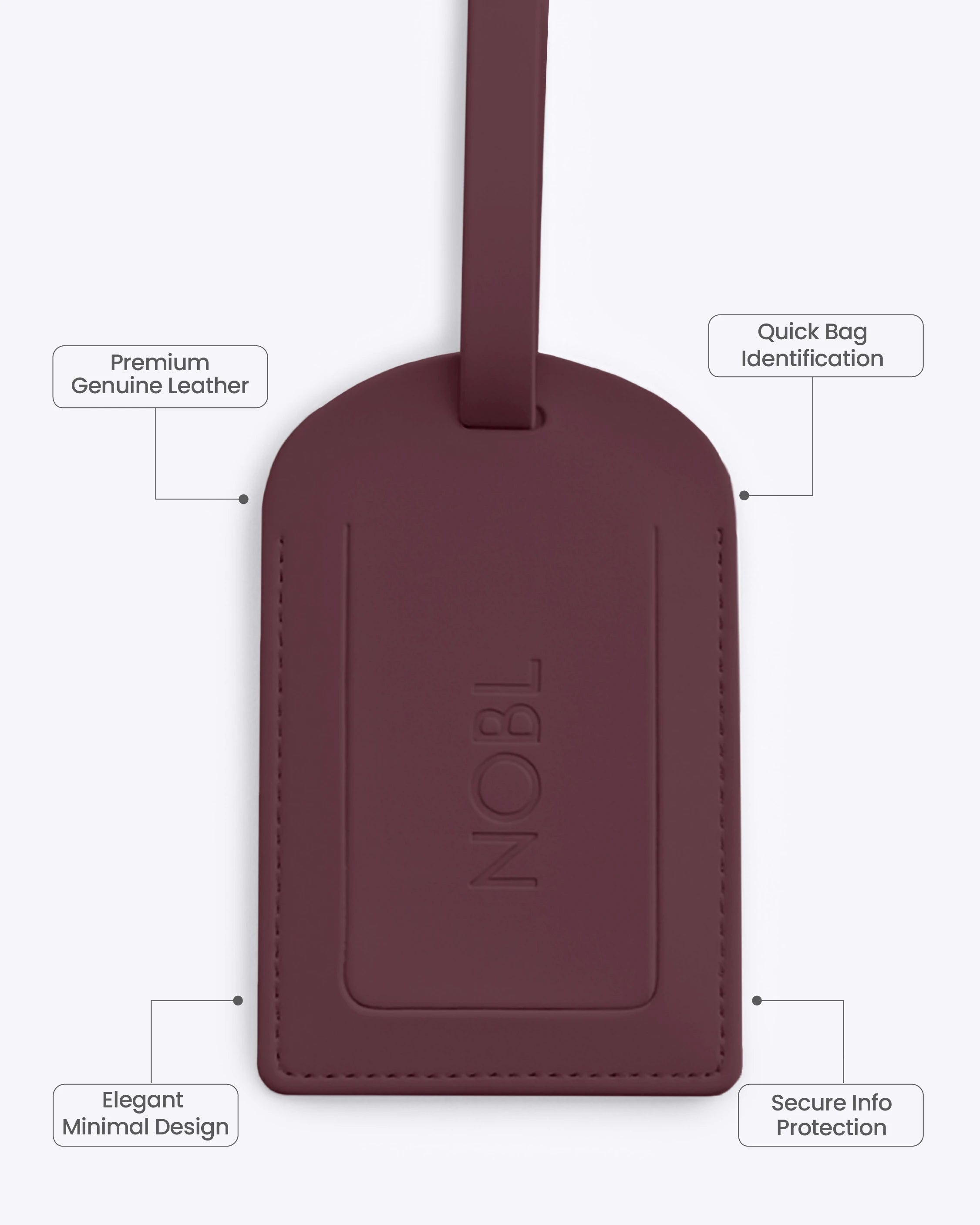 Leather Luggage Tag