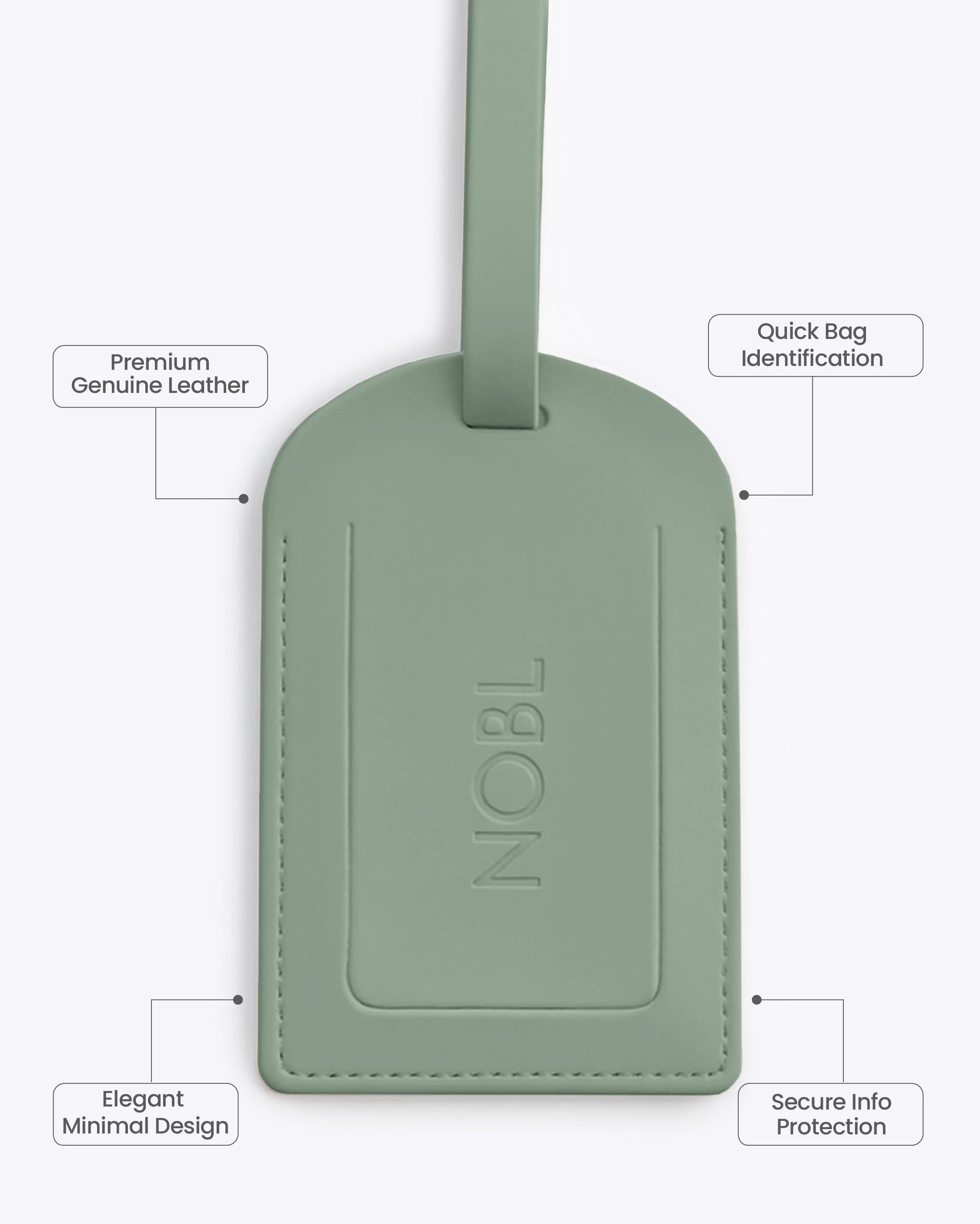 Leather Luggage Tag